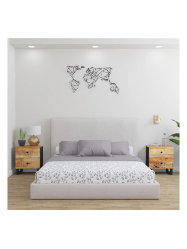 Sonata H Нощни шкафчета, 2 бр, 40x33x46 см, манго масив