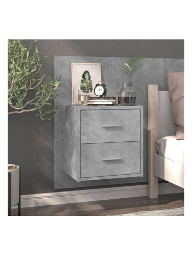 Sonata H Нощно шкафче за стенен монтаж, бетонно сиво
