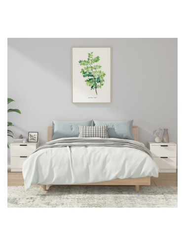 Sonata H Нощни шкафчета, 2 бр, бели, инженерно дърво