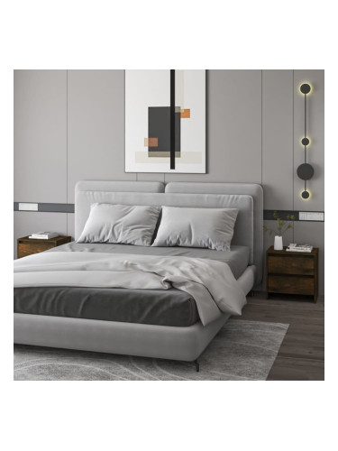 Sonata H Нощни шкафчета 2 бр опушен дъб 45x34,5x44,5 см инженерно дърво