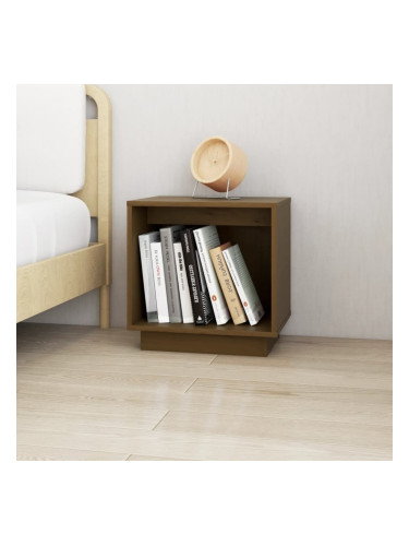 Sonata H Нощно шкафче, меденокафяво, 40x30x40 см, борово дърво масив