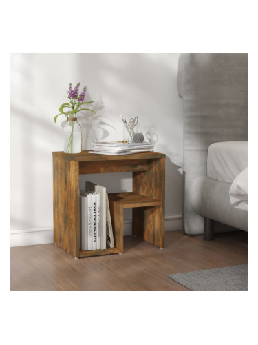 Sonata H Нощно шкафче, опушен дъб, 40x30x40 см, инженерно дърво