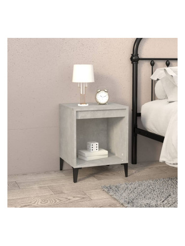 Sonata H Нощно шкафче, бетонно сиво, 40x35x50 см