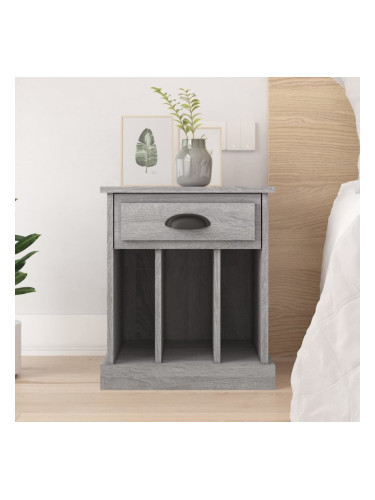 Sonata H Нощно шкафче, сив сонома, 43x36x50 см