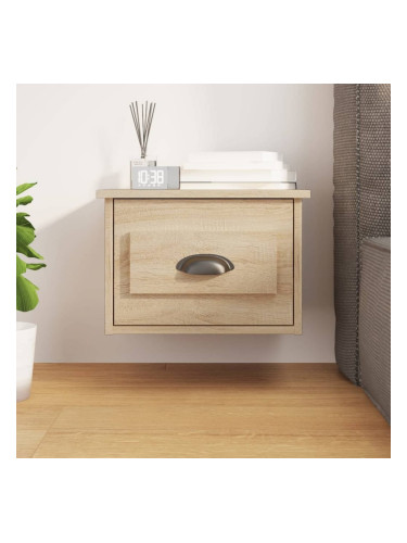 Sonata H Нощно шкафче за стенен монтаж, сонома дъб, 41,5x36x28 см