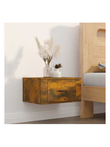 Sonata H Нощно шкафче за стенен монтаж, опушен дъб, 50x36x25 см