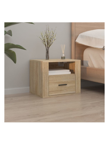 Sonata H Нощно шкафче за стенен монтаж, сонома дъб, 50x36x40 см