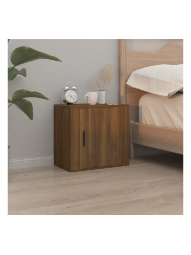 Sonata H Нощно шкафче за стенен монтаж, кафяв дъб, 50x30x47 см