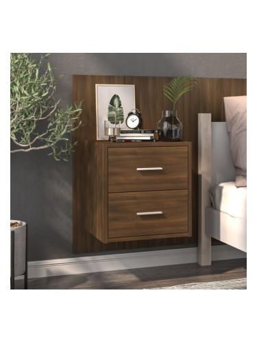 Sonata H Нощно шкафче за стенен монтаж, кафяв дъб