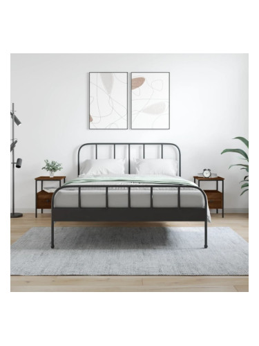 Sonata H Нощни шкафчета 2 бр кафяв дъб 34x36x50 см инженерно дърво