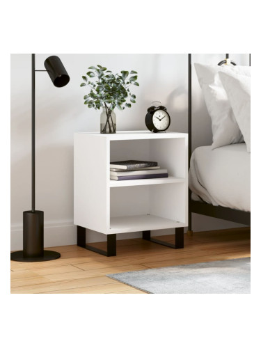 Sonata H Нощно шкафче бяло 40x30x50 см инженерно дърво