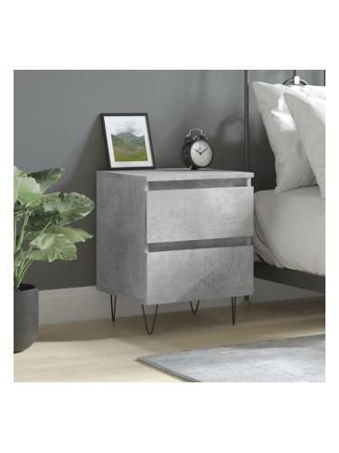 Sonata H Нощно шкафче бетонно сиво 40x35x50 см инженерно дърво