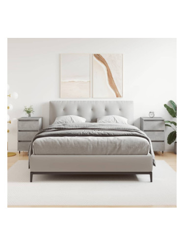 Sonata H Нощни шкафчета 2 бр бетонно сив 40x35x69 см инженерна дървесина