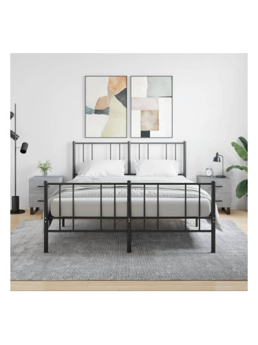 Sonata H Нощни шкафчета 2 бр бетонно сиво 40x35x47,5 см инженерно дърво