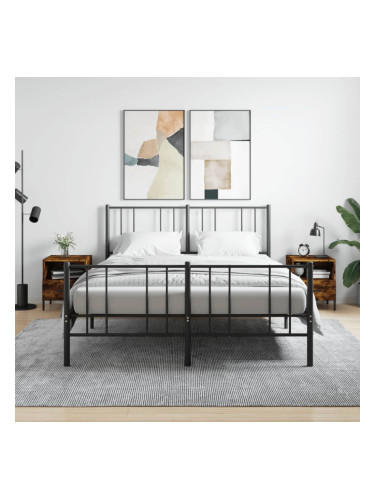 Sonata H Нощни шкафчета 2 бр опушен дъб 40x35x47,5 см инженерно дърво