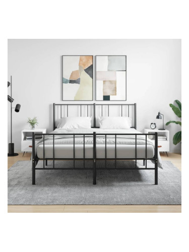 Sonata H Нощни шкафчета, 2 бр, бели, 40x35x47,5 см, инженерно дърво