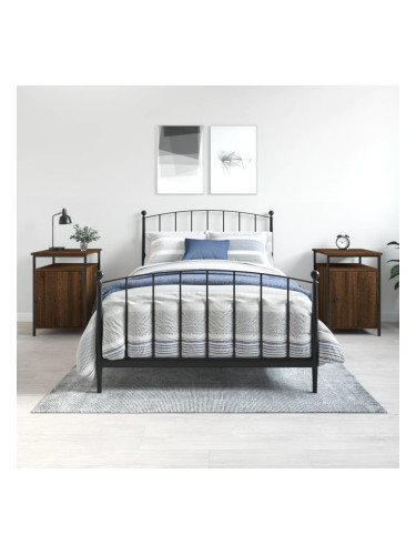 Sonata H Нощни шкафчета, 2 бр, кафяв дъб, 40x42x60 см, инженерно дърво