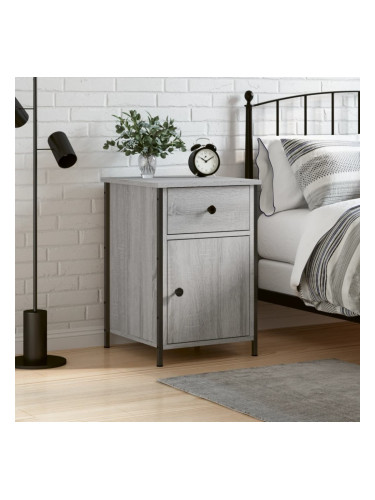 Sonata H Нощно шкафче, сив сонома, 40x42x60 см, инженерно дърво