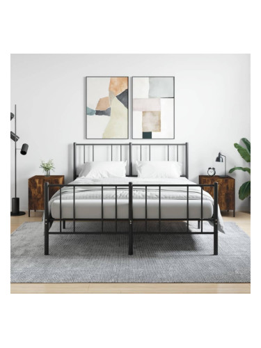 Sonata H Нощни шкафчета 2 бр опушен дъб 40x40x50 см инженерно дърво