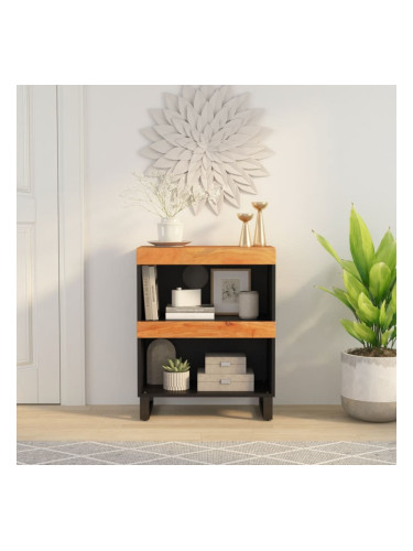 Sonata H Страничен шкаф, 60x33x75 см, акациево дърво масив