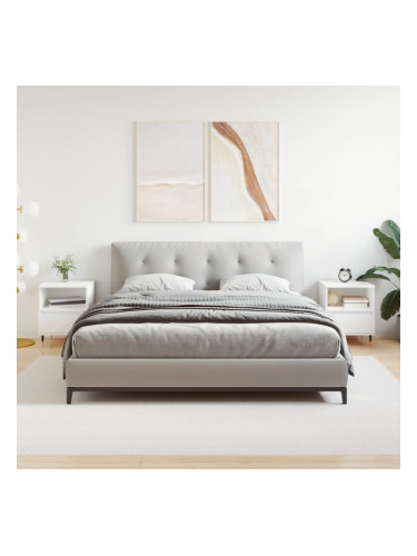 Sonata H Нощни шкафчета, 2 бр, бели, 40x35x50 см, инженерно дърво