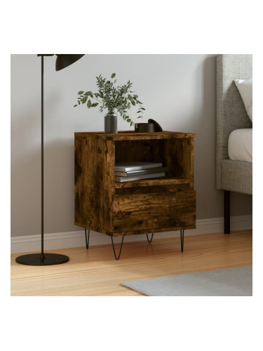 Sonata H Нощно шкафче опушен дъб 40x35x50 см инженерно дърво