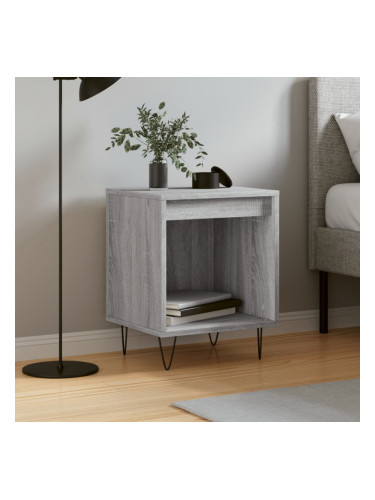 Sonata H Нощно шкафче сив сонома 40x35x50 см инженерно дърво