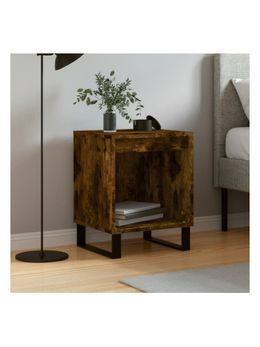 Sonata H Нощно шкафче опушен дъб 40x35x50 см инженерно дърво