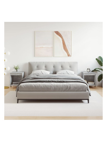 Sonata H Нощни шкафчета 2 бр бетонно сив 40x35x50 см инженерна дървесина