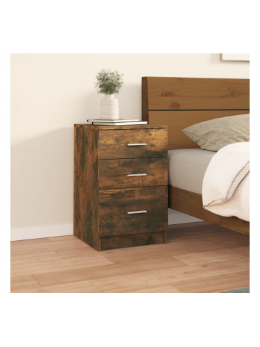 Sonata H Нощно шкафче, Опушен дъб, 40x40x63 см, инженерно дърво