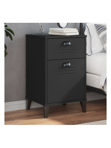 Sonata H Нощно шкафче VIKEN, черно, инженерно дърво