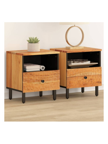 Sonata H Нощни шкафчета, 2 бр, 40x33x46 см, акация масив