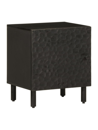 Sonata H Нощно шкафче, черно, 40x33x46 см, мангово дърво масив