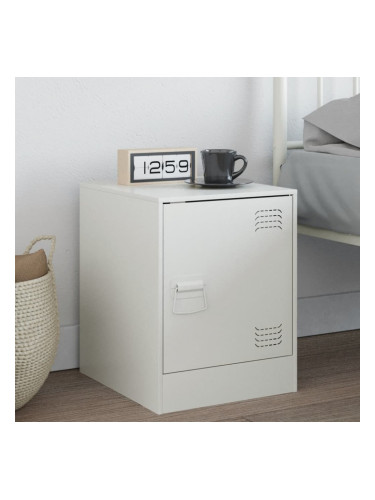 Sonata H Нощно шкафче, бяло, 34,5x39х44 см, стомана