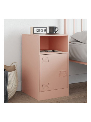 Sonata H Нощно шкафче, розово, 34,5x39x62 см, стомана