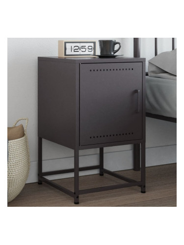 Sonata H Нощно шкафче, черно, 36x39x60,5 см, стомана