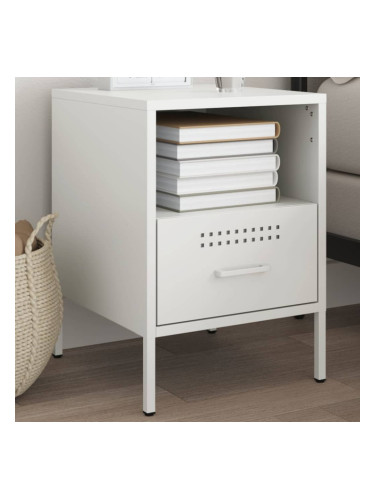 Sonata H Нощно шкафче, бяло, 36x39x50,5 см, стомана