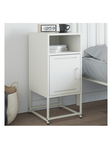 Sonata H Нощно шкафче, бяло, 36x39x78 см, стомана