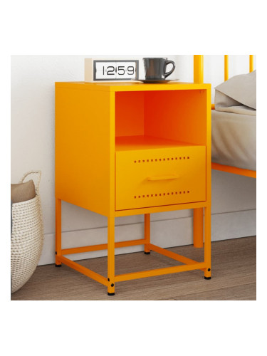 Sonata H Нощно шкафче, горчица жълто, 36x39x60,5 см, стомана