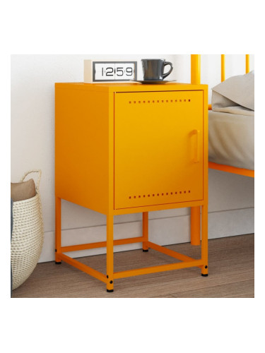 Sonata H Нощно шкафче, горчица жълто, 36x39x60,5 см, стомана