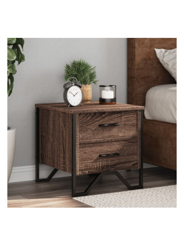 Sonata H Нощно шкафче, кафяв дъб, 40x41x40 см, инженерно дърво