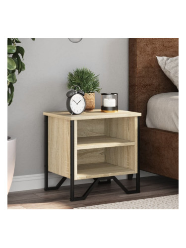 Sonata H Нощни шкафчета, дъб сонома, 2 бр, 40x30x40 см, инженерно дърво