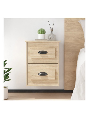 Sonata H Нощно шкафче за стенен монтаж, сонома дъб, 41,5x36x53 см