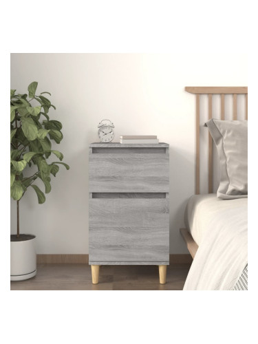 Sonata H Нощно шкафче, сив сонома, 40x35x70 см