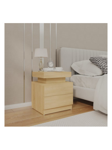 Sonata H Нощно шкафче, сонома дъб, 45x35x52 см, инженерно дърво
