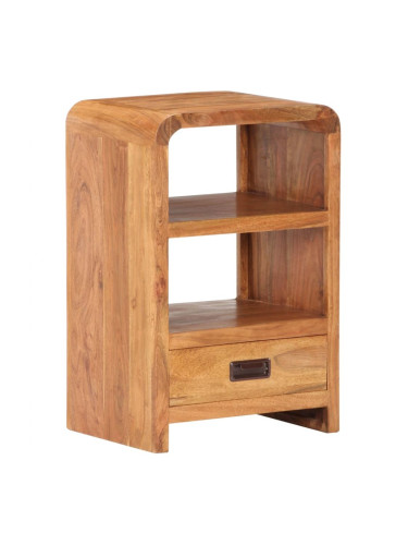 Sonata H Нощно шкафче 40x30x60 см масивно акациево дърво с покритие мед