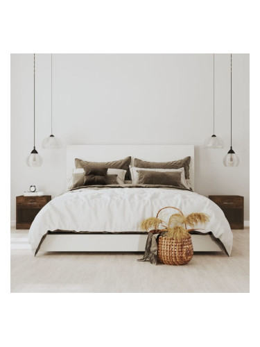 Sonata H Нощни шкафчета, 2 бр, с чекмеджета, опушен дъб