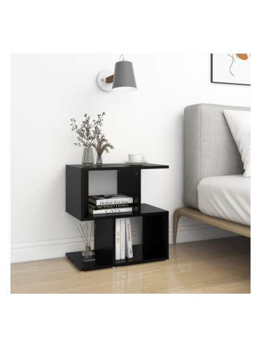 Sonata H Нощно шкафче, черно, 50x30x51,5 см, инженерно дърво