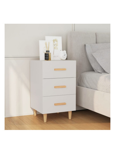 Sonata H Нощно шкафче, черно, 40x40x66 см, инженерно дърво