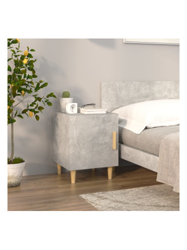 Sonata H Нощни шкафче, бетонно сиво, инженерна дървесина